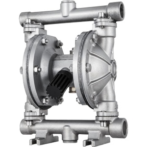 image:imageVEVOR AirOperated Double Diaphragm Pump 12 in Inlet amp Outlet Stainless Steel Body 88 GPM amp Max 120PSI PTFE Diaphragm Pneumatic Transfer Pump for Petroleum Diesel Oil amp Low Viscosity Fluids