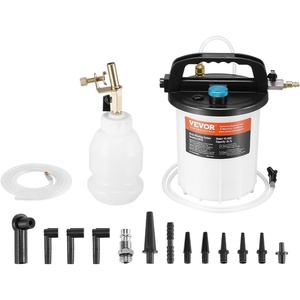 image:imageVEVOR Brake Bleeder Kit 3L Brake Fluid Extractor with 1L Siphon Refilling Bottle amp 13 Hose Connectors Complete Brake Fluid Bleeder Kit with Extended Silicone Hose amp Handle Fit for Most Vehicles