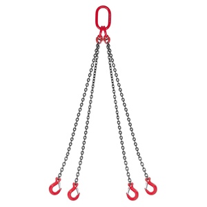 image:imageVEVOR Chain Sling 14 in x 5 ft Lifting Chains with 4 Leg Grab Hooks Heavy Duty G80 Alloy Steel Lifting Sling 6600LBS Capacity Adjustable Engine Chain Hoist Lifts for Cargo Security Towing14 Inch x 5 FT Adjustable