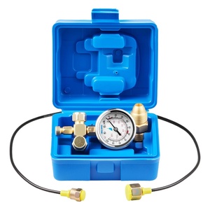 image:imageVEVOR Digital Hydraulic Pressure Test Coupling Kit 10000 PSI Pressure Gauge Manometer Tester with 2 Gauges 9 Test Couplings 2 QuickRelease Couplers 2 Hoses for Excavator Construction Machinery1 Gauge Kit 1420 PSI