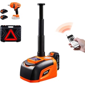 image:imageVEVOR Electric Car Jack Wireless 5 Tons Cordless Remote Control Hydraulic Electric Jack LED Light Hydraulic Repair Tool 135360mm Lifting Range for SUV MPV Sedan Truck Repair5T  Cordless Remote Update  Battery2