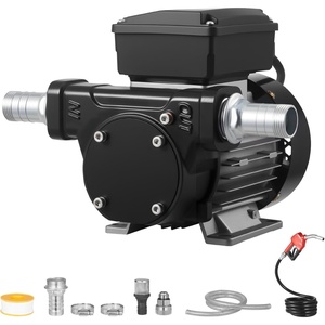 image:imageVEVOR Fuel Transfer Pump 110V 16 GPM 60 Lmin AC Electric Oil Transfer Pump for Diesel Kerosene Biodiesel with Auto Fuel Nozzle amp 2 Hoses 45 ft137 m Max Lift for Vehicles Construction Sites