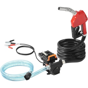 image:imageVEVOR Fuel Transfer Pump 12V DC 15 GPM 14 HP Portable Electric Diesel Transfer Pump with Auto ShutOff Fuel Nozzle Long Inlet amp Outlet Hose for Gasoline Diesel Kerosene Methanol Blends