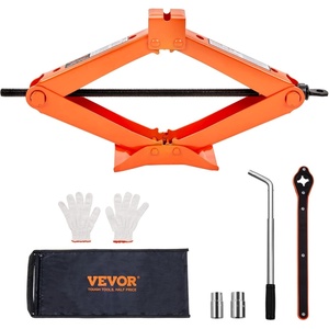 image:imageVEVOR Scissor Jack 25 Ton5512 lbs Scissor Car Jack with 37171 Lifting Range Heavy Duty Tire Changing Kit Includes Ratchet Wrench Lug Wrench amp Socket Fits Most Cars Trucks Sedans SUV MPVOrange