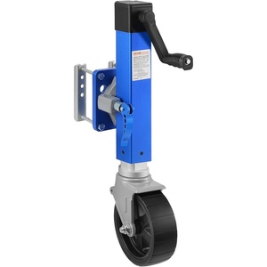 image:imageVEVOR Trailer Jack with Wheel 1600 lbs Heavy Duty Swivel Boat Trailer Jack PP Single Wheel 10 Lift Bolton Trailer Tongue Jack with Ergonomic Handle for RV Boat Horse Utility1600lbs