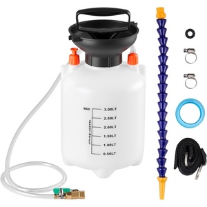 image:imageVEVOR Transmission Fluid Pump 75 L Capacity Manual Fluid Transfer Pump with 8 ATF Adapters amp 47 in Outlet Horse ATF Refill Kit Oil Extractor Dispenser with HDPE Tank for Cars Lawn Mowers3L