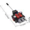 image:imageVEVOR 2 Spool Hydraulic Joystick Control Valve 11gpm Hydraulic Valve Hydraulic Directional Control Valve Double Acting Relief Valve Range Reach Up to 3600 PSI for Tractors Loaders Tanks Log Splitters
