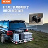 image:imageVEVOR 494 x 224 x 71 in Hitch Cargo Carrier 500lb Capacity Trailer Hitch Mount Aluminum Cargo Basket Luggage Carrier Rack Fits 2 Hitch Receiver for SUV Truck Pickup CampingNo Ramp