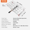 image:imageVEVOR 494 x 224 x 71 in Hitch Cargo Carrier 500lb Capacity Trailer Hitch Mount Aluminum Cargo Basket Luggage Carrier Rack Fits 2 Hitch Receiver for SUV Truck Pickup CampingNo Ramp