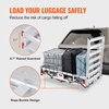 image:imageVEVOR 494 x 224 x 71 in Hitch Cargo Carrier 500lb Capacity Trailer Hitch Mount Aluminum Cargo Basket Luggage Carrier Rack Fits 2 Hitch Receiver for SUV Truck Pickup CampingWith Ramp