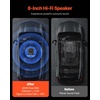 image:imageVEVOR 8 300W Underseat Car Subwoofer Slim Powered Car Subwoofers Under The Seat Low Profile Audio Sub Builtin Amplifier HighLow Level Input amp Volume Controller for SUVs Car Truck RV8IN