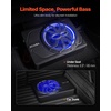 image:imageVEVOR 8 300W Underseat Car Subwoofer Slim Powered Car Subwoofers Under The Seat Low Profile Audio Sub Builtin Amplifier HighLow Level Input amp Volume Controller for SUVs Car Truck RV10IN