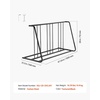 image:imageVEVOR Bike Rack Fits Tire Width 3 Inch762 mm Carbon Steel DoubleSided Grid Bike Rack Stand Freestanding Bicycle Storage Holder for Curbside Garage Indoor Outdoor Parking 6Bicycle Capacity