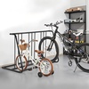 image:imageVEVOR Bike Rack Fits Tire Width 3 Inch762 mm Carbon Steel DoubleSided Grid Bike Rack Stand Freestanding Bicycle Storage Holder for Curbside Garage Indoor Outdoor Parking 6Bicycle Capacity
