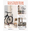 image:imageVEVOR Bike Rack Upright Bike Stand Floor for 16 to 275 Inch Mountain amp Road Bikes Vertical amp Horizontal Bicycle Stand for Secure Parking and Storage in Garage Truck Bed Indoor Outdoor Black