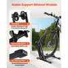 image:imageVEVOR Bike Racks 2 Pack Fits 20 to 27 Inch Mountain amp Road Bikes Alloy Steel RustResistant Bike Floor Stand Rack Foldable Bicycle Stand for Entryway Garage Home Bikes Parking amp Storage Black2 Bike Rack