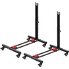 image:imageVEVOR Bike Stand 2 Pack Freestanding Vertical amp Horizontal Bike Storage Rack with Lockable Casters Height Adjustable Carbon Steel Upright Garage Bicycle Floor Stand for 2029 in Wheels Black
