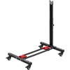 image:imageVEVOR Bike Stand Freestanding Vertical amp Horizontal Bike Storage Rack with Lockable Casters Height Adjustable Carbon Steel Upright Garage Bicycle Floor Stand for 2029 in Wheel Diameters Black1