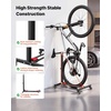 image:imageVEVOR Bike Stand Freestanding Vertical amp Horizontal Bike Storage Rack with Lockable Casters Height Adjustable Carbon Steel Upright Garage Bicycle Floor Stand for 2029 in Wheel Diameters Black1