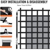 image:imageVEVOR Cargo Net for Pickup Truck Bed 6 x 475 Heavy Duty Truck Cargo Net Safety Mesh Net with 4 SHook Straps with Carabiners amp SHooks for Trailer Pickup Boat Jeep SUV6 x 475  1500lbs