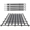 image:imageVEVOR Cargo Net for Pickup Truck Bed 6 x 475 Heavy Duty Truck Cargo Net Safety Mesh Net with 4 SHook Straps with Carabiners amp SHooks for Trailer Pickup Boat Jeep SUV6 x 475  1500lbs