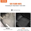 image:imageVEVOR Floor Mats Fits for Tesla Model Y 20212024 All Weather Protection Custom Fit Car Floor Liners Front amp 2nd RowTesla Model Y