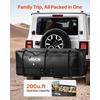 image:imageVEVOR Hitch Cargo Carrier Bag Waterproof 840D PVC 5984 x 2402 x 3063 in 25 Cubic Feet Heavy Duty Cargo Bag for Truck Bed Storage with Reinforced Straps Suitable for Car SUV Vans Hitch Basketwith Reinforced StrapsStorage Bag