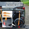 image:imageVEVOR Hitch Mount Wheelchair Carrier 500LBS Mobility Scooter Carrier with Folding Ramp Iron Trailer Hitch Rack Basket with Stabilizer Straps Fit 2 Hitch Receiver for SUV Van Car 453 x 256