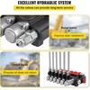 image:imageVEVOR Hydraulic Directional Control Valve 6 Spool Hydraulic Spool Valve 11 GPM Hydraulic Loader Valve 3600 PSI Directional Control Valve Hydraulic Valves and Controls for Tractors Loaders Tanks