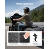 image:imageVEVOR Motorcycle Backrest Sissy Bar Compatible With HarleyDavidson Touring Street Glide Road Glide Road King 122 inch Height Detachable Rider Backrest For Motorcycles Black1315inch