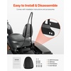 image:imageVEVOR Motorcycle Backrest Sissy Bar Compatible With HarleyDavidson Touring Street Glide Road Glide Road King 122 inch Height Detachable Rider Backrest For Motorcycles Black29 inch