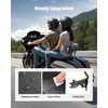 image:imageVEVOR Motorcycle Backrest Sissy Bar Compatible With HarleyDavidson Touring Street Glide Road Glide Road King 122 inch Height Detachable Rider Backrest For Motorcycles BlackPassenger Backrest