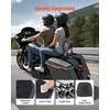 image:imageVEVOR Motorcycle Backrest Sissy Bar Compatible With HarleyDavidson Touring Street Glide Road Glide Road King 122 inch Height Detachable Rider Backrest For Motorcycles BlackHonda Rebel CMX