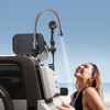 image:imageVEVOR Pressurized Water Tank Lightweight Aluminum MetalMultiDispensing Outdoor Roof Rack Water Tank with 2 SplashGuard PanelsVersatile Nozzle with Pressurization PortFit for Trunks4 Gal