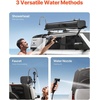 image:imageVEVOR Pressurized Water Tank Lightweight Aluminum MetalMultiDispensing Outdoor Roof Rack Water Tank with 2 SplashGuard PanelsVersatile Nozzle with Pressurization PortFit for Trunks4 Gal