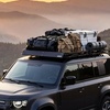 image:imageVEVOR Roof Rack Basket with Cargo Bag 51 x 36 x 4 in Roof Top Carrier Basket with Folding Design 200 lbs Capacity AllWeather Car Top Luggage Holder Universal Fit for SUV Truck Car64in