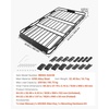 image:imageVEVOR Roof Rack Basket with Cargo Bag 51 x 36 x 4 in Roof Top Carrier Basket with Folding Design 200 lbs Capacity AllWeather Car Top Luggage Holder Universal Fit for SUV Truck Car64in