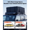 image:imageVEVOR Roof Rack Basket with Cargo Bag 51 x 36 x 4 in Roof Top Carrier Basket with Folding Design 200 lbs Capacity AllWeather Car Top Luggage Holder Universal Fit for SUV Truck Car51in with Bag