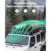 image:imageVEVOR Roof Rack Basket with Cargo Bag 51 x 36 x 4 in Roof Top Carrier Basket with Folding Design 200 lbs Capacity AllWeather Car Top Luggage Holder Universal Fit for SUV Truck Car64in