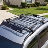 image:imageVEVOR Roof Rack Basket with Cargo Bag 51 x 36 x 4 in Roof Top Carrier Basket with Folding Design 200 lbs Capacity AllWeather Car Top Luggage Holder Universal Fit for SUV Truck Car51in with Bag