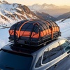 image:imageVEVOR Roof Rack Cargo Basket 54 x 34 x 4 in Heavy Duty Roof Top Carrier Basket with Waterproof Bag Cargo Net Ratchet Straps 200 lbs Capacity Universal Car Top Luggage Holder for SUV Truck Car54x34 in