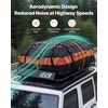 image:imageVEVOR Roof Rack Cargo Basket 54 x 34 x 4 in Heavy Duty Roof Top Carrier Basket with Waterproof Bag Cargo Net Ratchet Straps 200 lbs Capacity Universal Car Top Luggage Holder for SUV Truck Car54x34 in