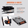image:imageVEVOR Roof Rack Cargo Basket 90 x 50 x 6 in Heavy Duty Roof Top Carrier Basket with Waterproof Rooftop Bag Ratchet Straps 250 lbs Capacity AllWeather Car Top Luggage Holder for SUV Truck CarBasket w Bag