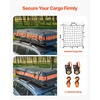 image:imageVEVOR Roof Rack Cargo Basket 90 x 50 x 6 in Heavy Duty Roof Top Carrier Basket with Waterproof Rooftop Bag Ratchet Straps 250 lbs Capacity AllWeather Car Top Luggage Holder for SUV Truck CarBasket w Bag  Net