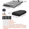 image:imageVEVOR Roof Rack Cargo Basket 90 x 50 x 6 in Heavy Duty Roof Top Carrier Basket with Waterproof Rooftop Bag Ratchet Straps 250 lbs Capacity AllWeather Car Top Luggage Holder for SUV Truck CarBasket w Bag
