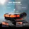 image:imageVEVOR Roof Rack Cargo Basket 90 x 50 x 6 in Heavy Duty Roof Top Carrier Basket with Waterproof Rooftop Bag Ratchet Straps 250 lbs Capacity AllWeather Car Top Luggage Holder for SUV Truck CarBasket w Bag