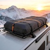 image:imageVEVOR Roof Rack Cargo Basket 90 x 50 x 6 in Heavy Duty Roof Top Carrier Basket with Waterproof Rooftop Bag Ratchet Straps 250 lbs Capacity AllWeather Car Top Luggage Holder for SUV Truck CarBasket w Bag