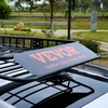 image:imageVEVOR Roof Rack Cargo Basket 90 x 50 x 6 in Heavy Duty Roof Top Carrier Basket with Waterproof Rooftop Bag Ratchet Straps 250 lbs Capacity AllWeather Car Top Luggage Holder for SUV Truck CarBasket