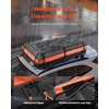 image:imageVEVOR Roof Rack Cargo Basket 90 x 50 x 6 in Heavy Duty Roof Top Carrier Basket with Waterproof Rooftop Bag Ratchet Straps 250 lbs Capacity AllWeather Car Top Luggage Holder for SUV Truck CarBasket w Bag  Net