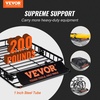 image:imageVEVOR Roof Rack Cargo Basket 90 x 50 x 6 in Heavy Duty Roof Top Carrier Basket with Waterproof Rooftop Bag Ratchet Straps 250 lbs Capacity AllWeather Car Top Luggage Holder for SUV Truck CarBasket w Bag